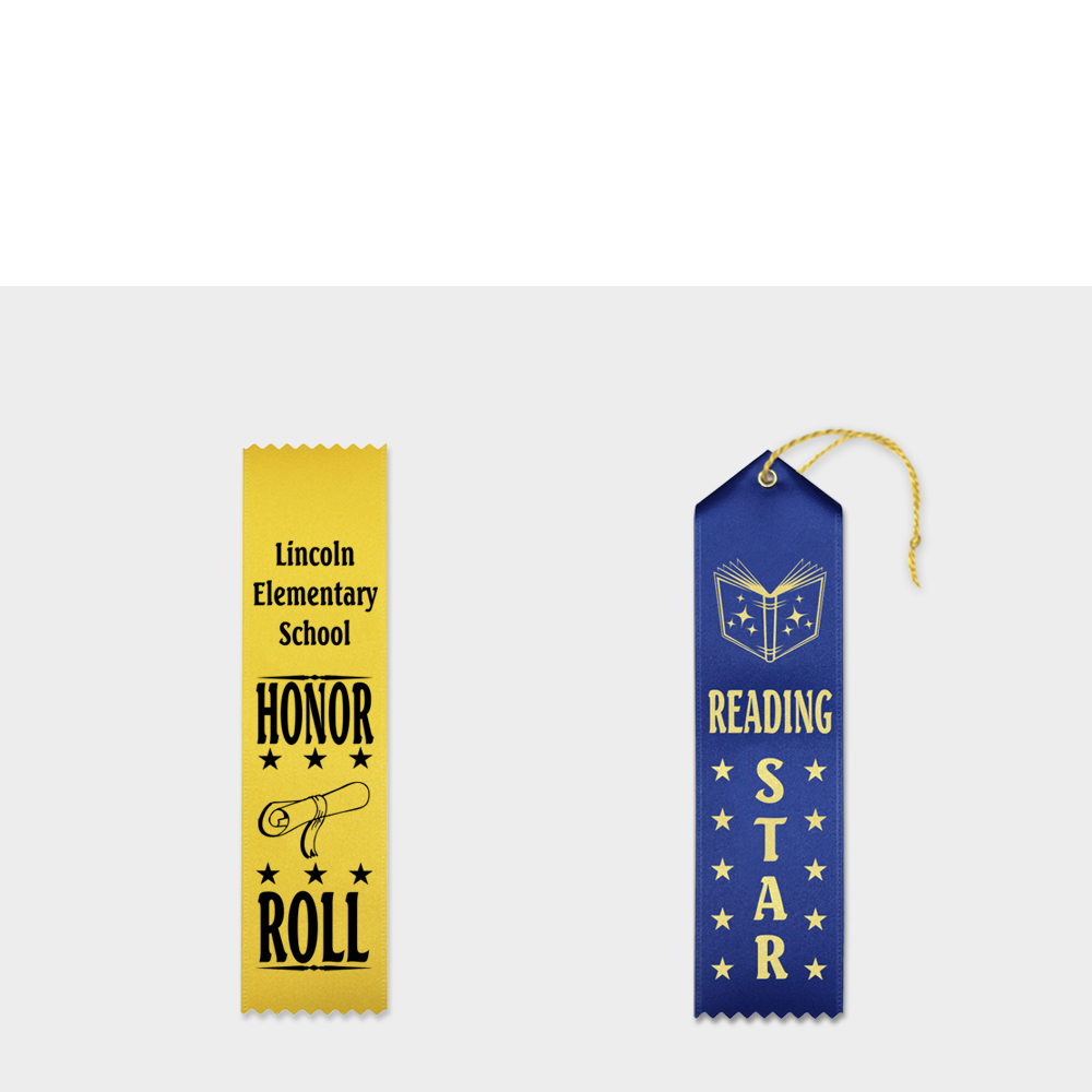 Custom School Award Ribbons