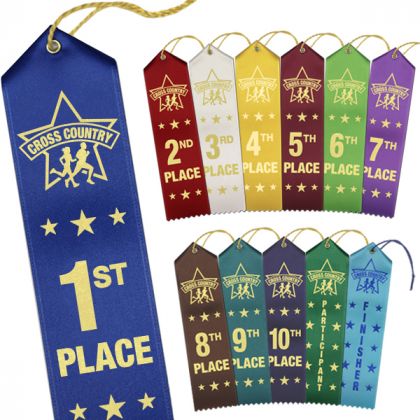 Cross Country Ribbons - RibbonsNow - Carded