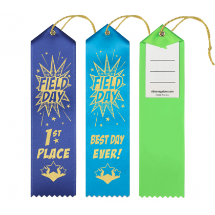School Field Day Ribbons - RibbonsNow - Carded
