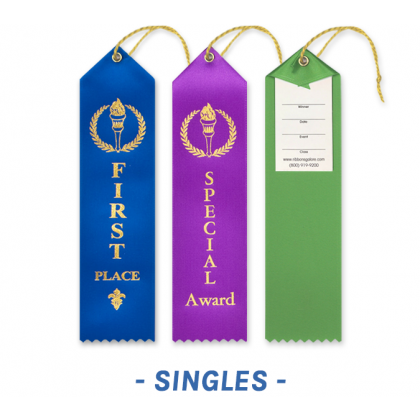Singles - Classic Award Ribbons - Carded
