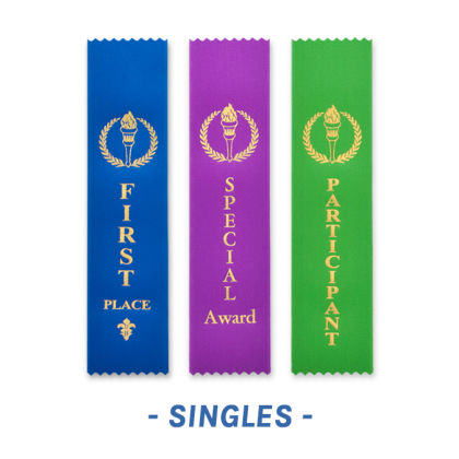 Singles - Classic Award Ribbons - Flat