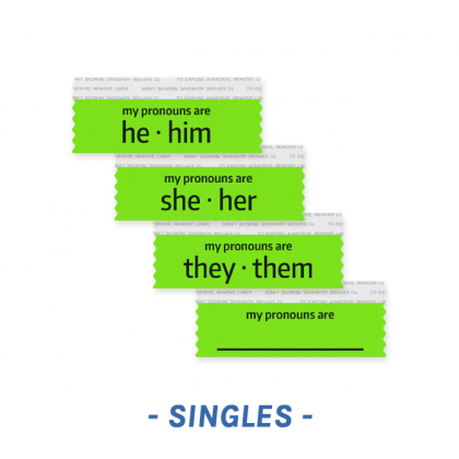 Singles - Pronoun Ribbons