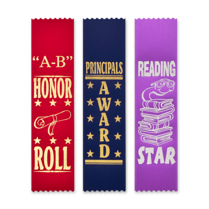 Scholastic Award Ribbons - Flat