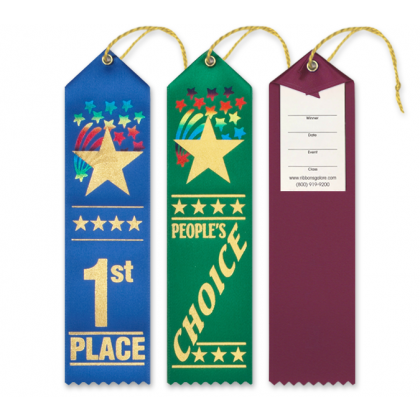 Starburst Award Ribbons - Carded